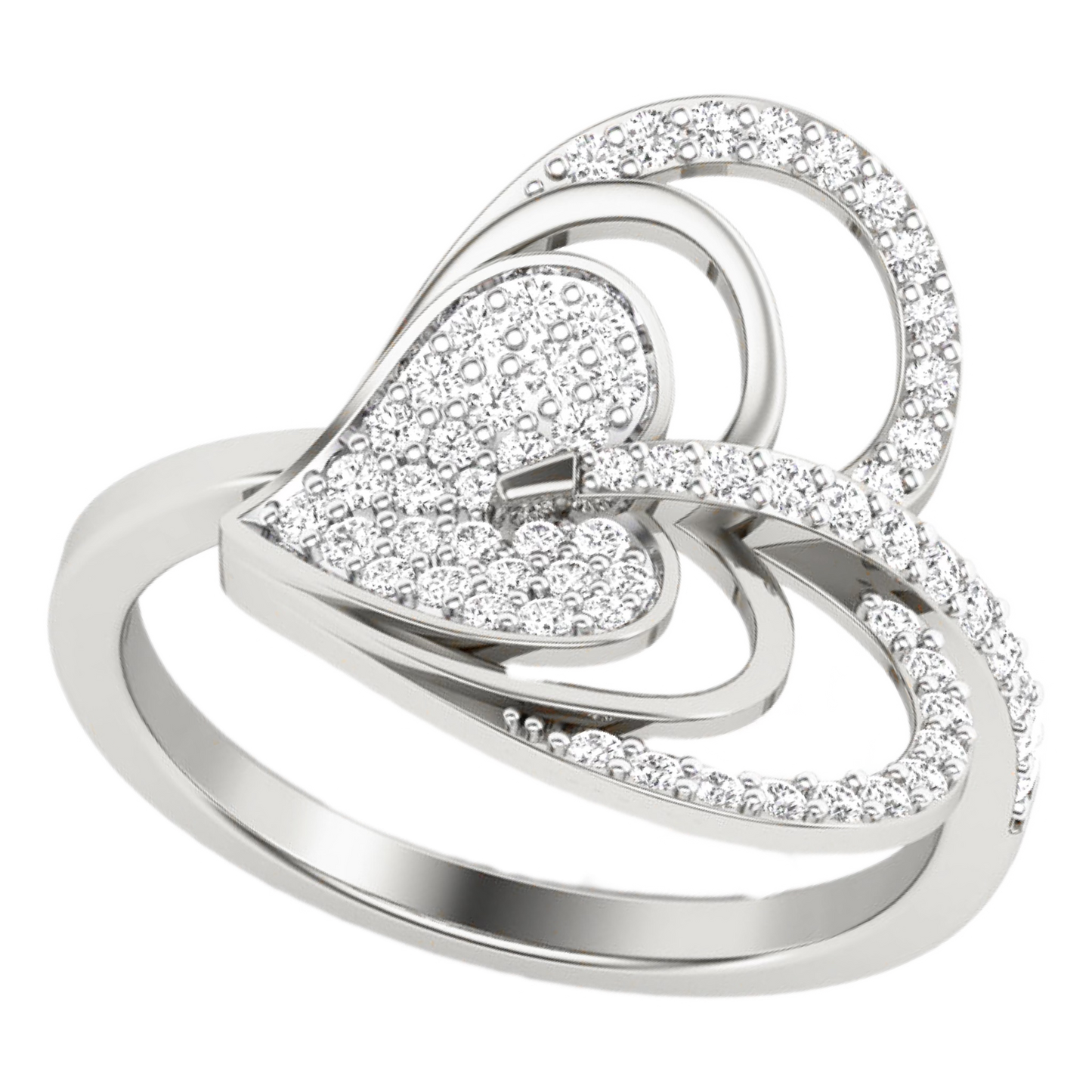 Anillo Diamantes - Oro Amarillo o Blanco 18kt