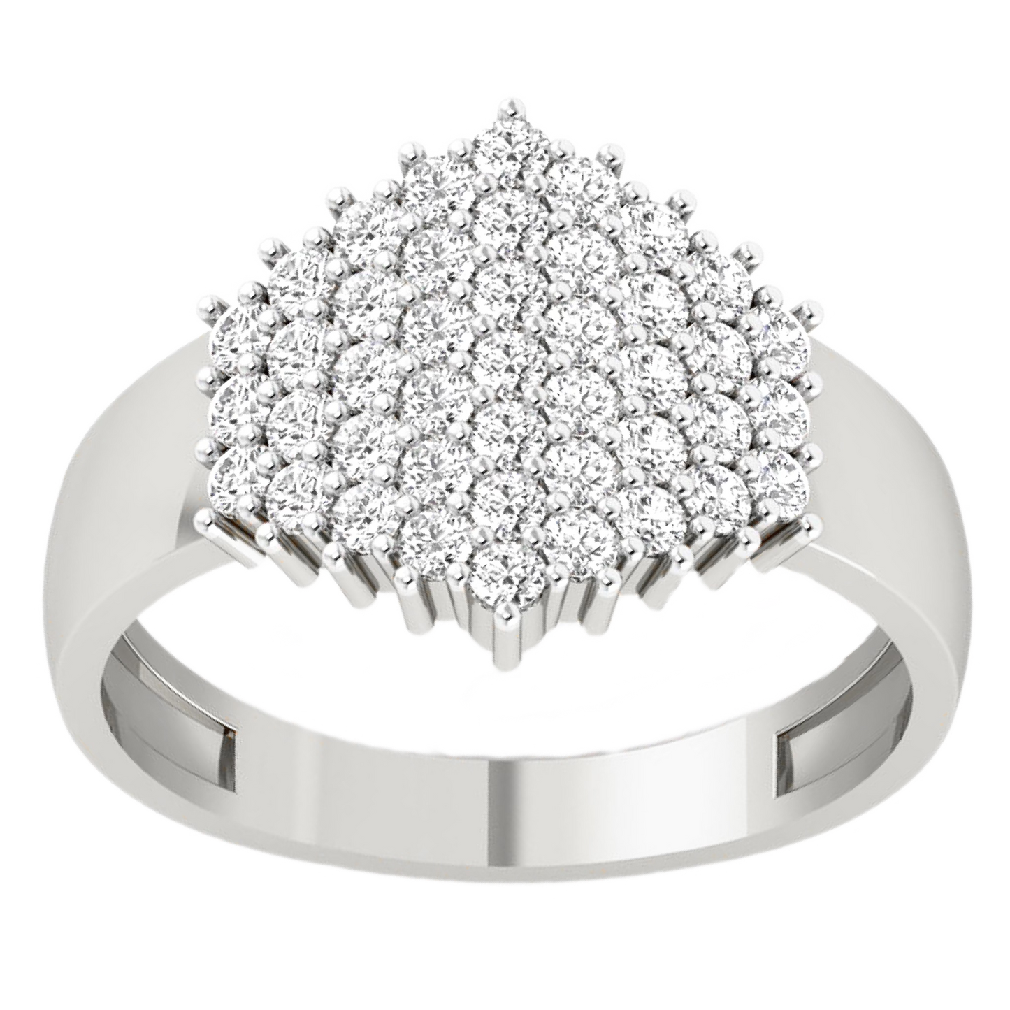 Anillo Diamantes - Oro Amarillo o Blanco 18kt