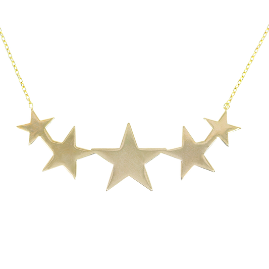 Collar Estrellas - Oro Amarillo 18kt