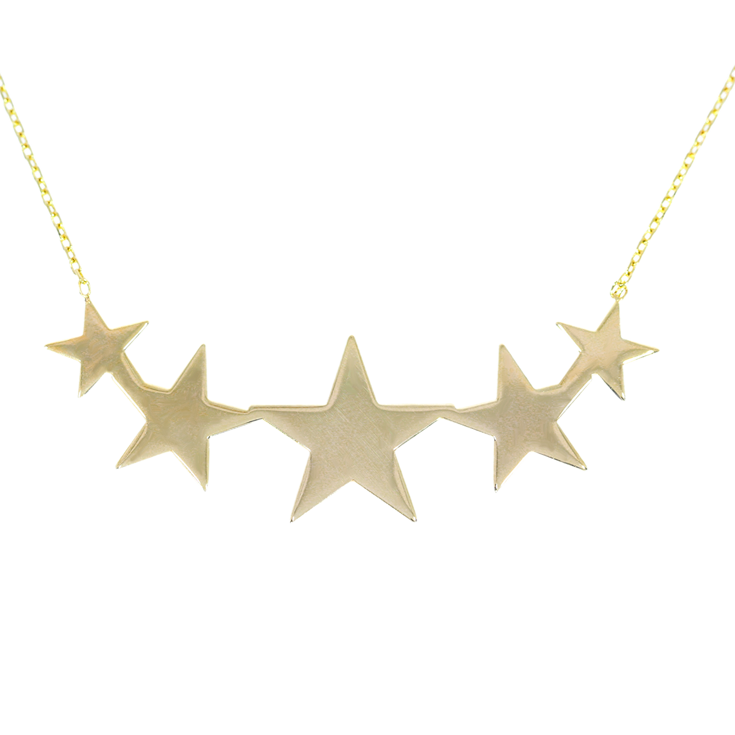 Collar Estrellas - Oro Amarillo 18kt
