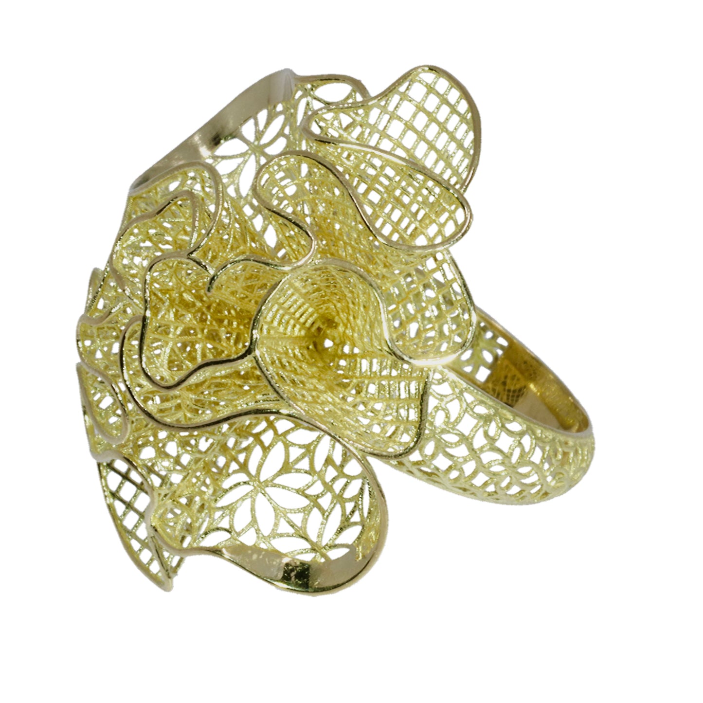 Anillo Flor - Oro Amarillo 18kt