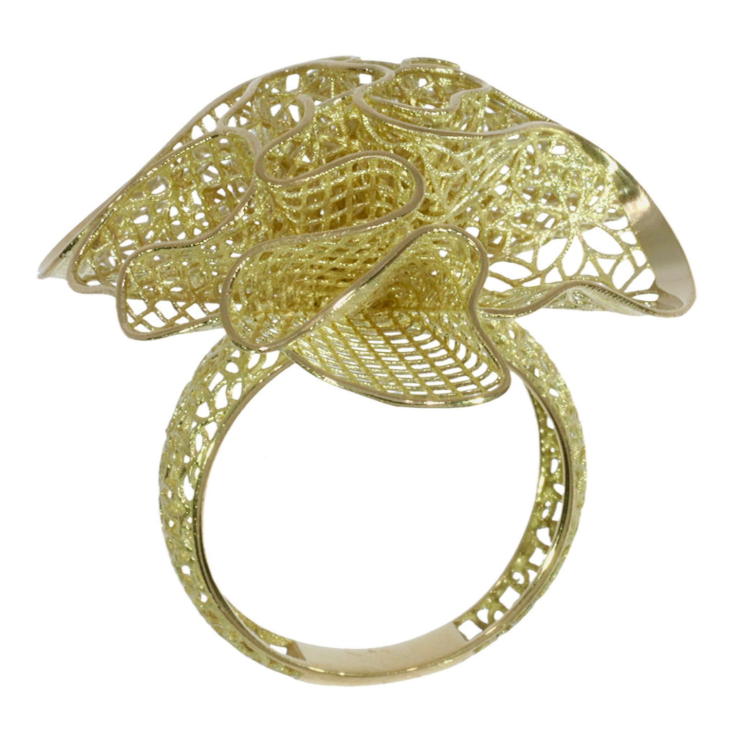 Anillo Flor - Oro Amarillo 18kt