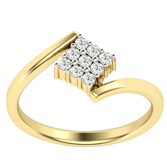 Anillo Diamantes - Oro Amarillo 18kt