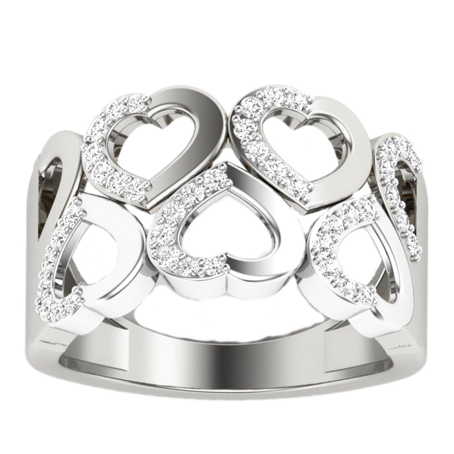 Anillo Diamantes - Oro Amarillo o Blanco 18kt