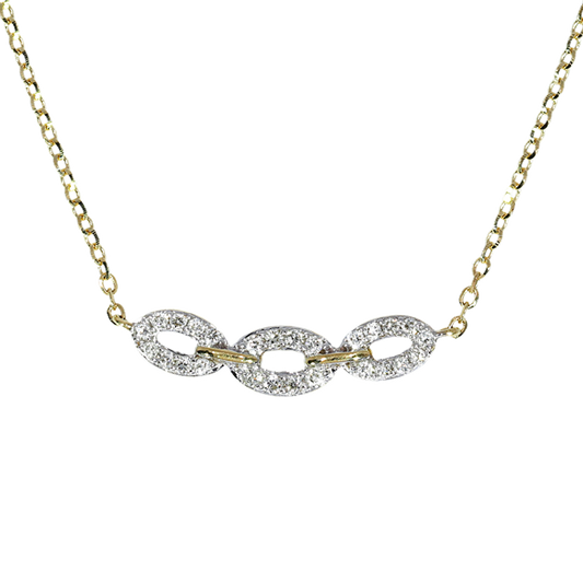 Collar Diamantes - Oro Amarillo 18kt