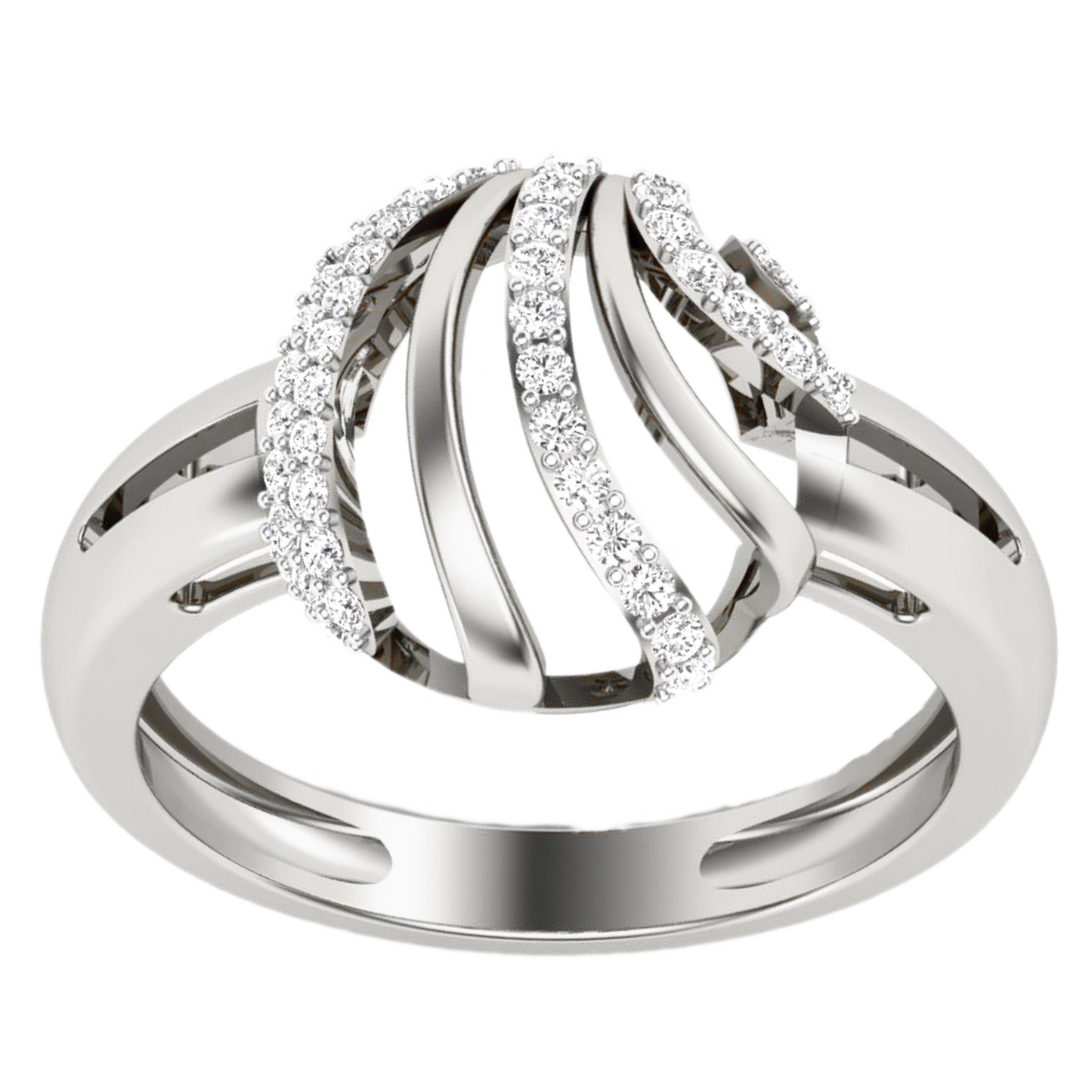 Anillo Diamanates - Oro Amarillo o Blanco 18kt