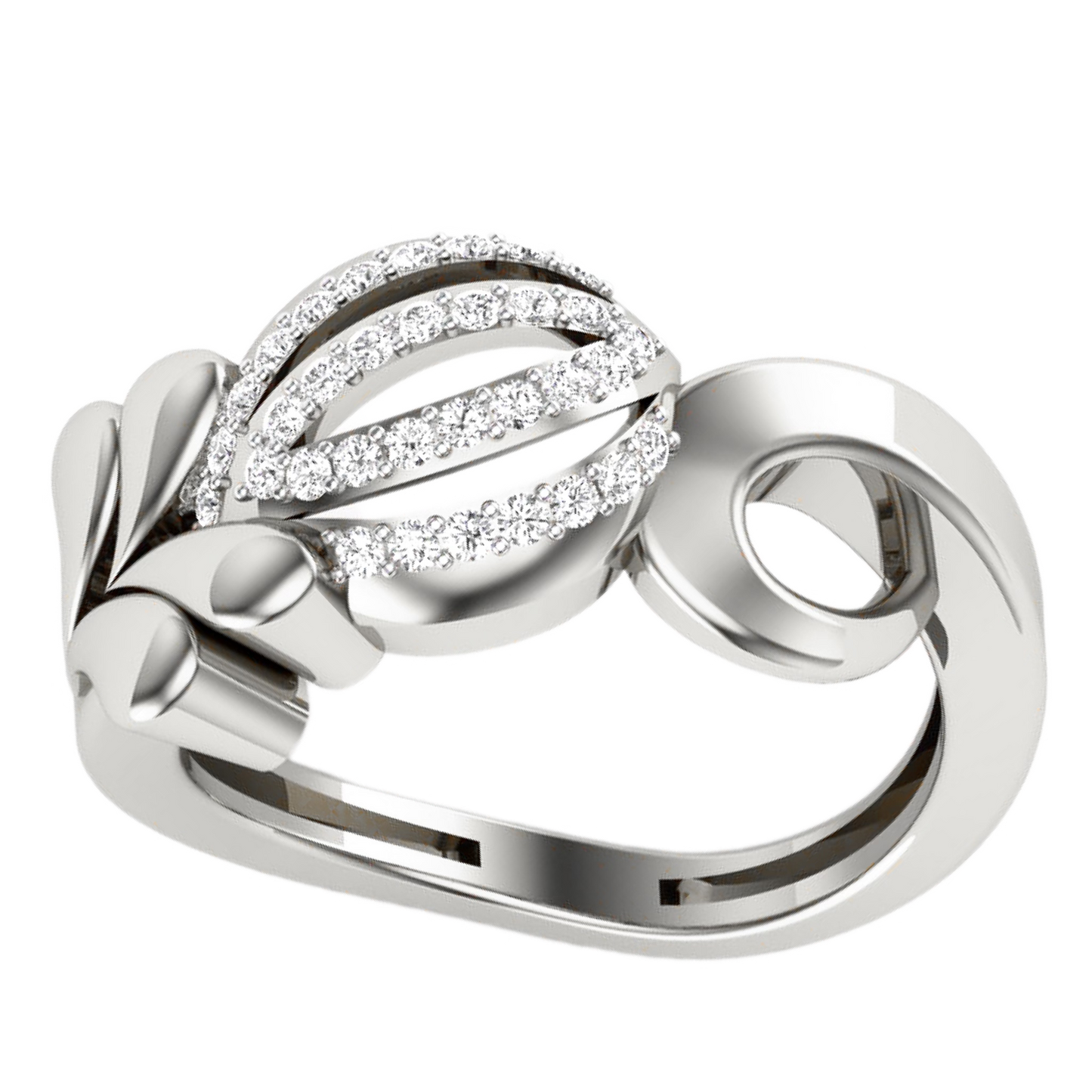 Anillo Diamantes - Oro Amarillo o Blanco 18kt