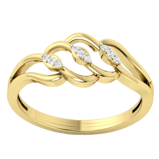 Anillo Diamantes - Oro Amarillo 18kt