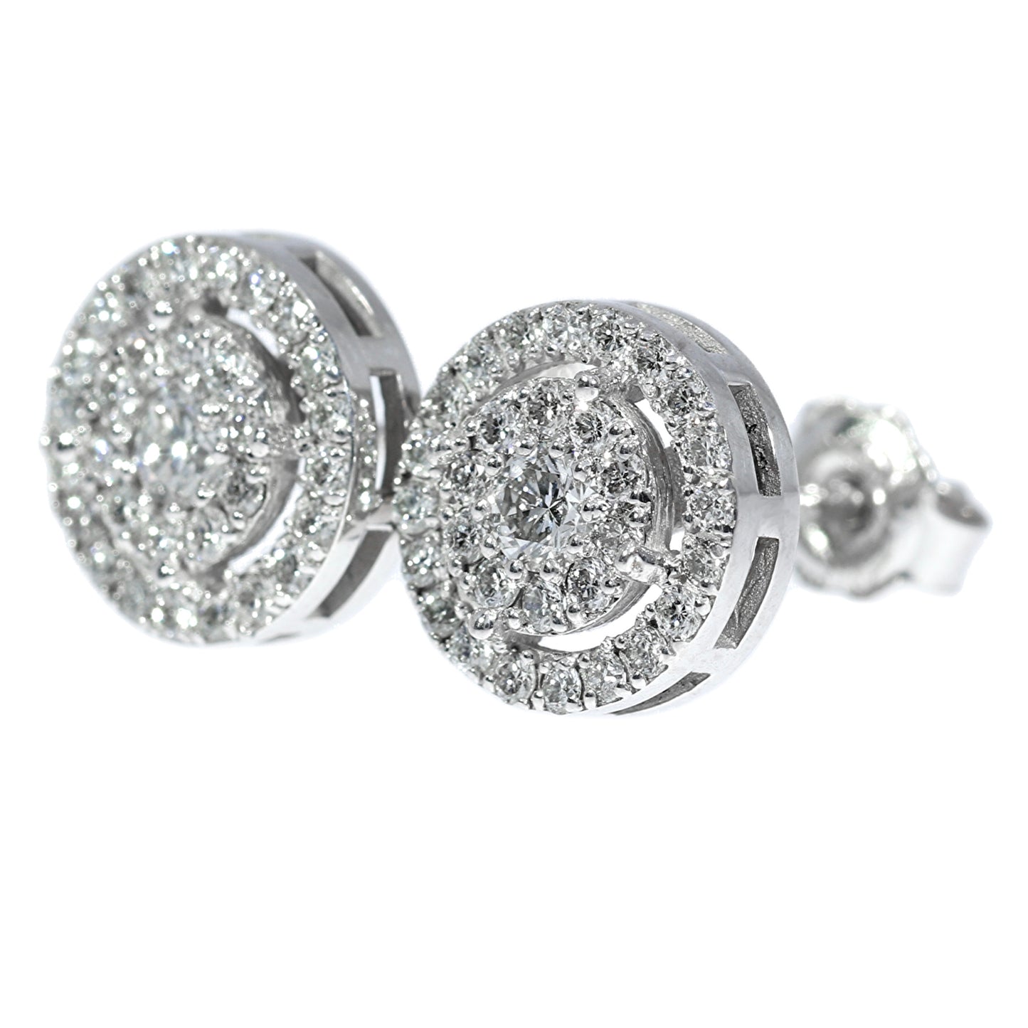 Aros Diamantes - Oro Blanco 18kt