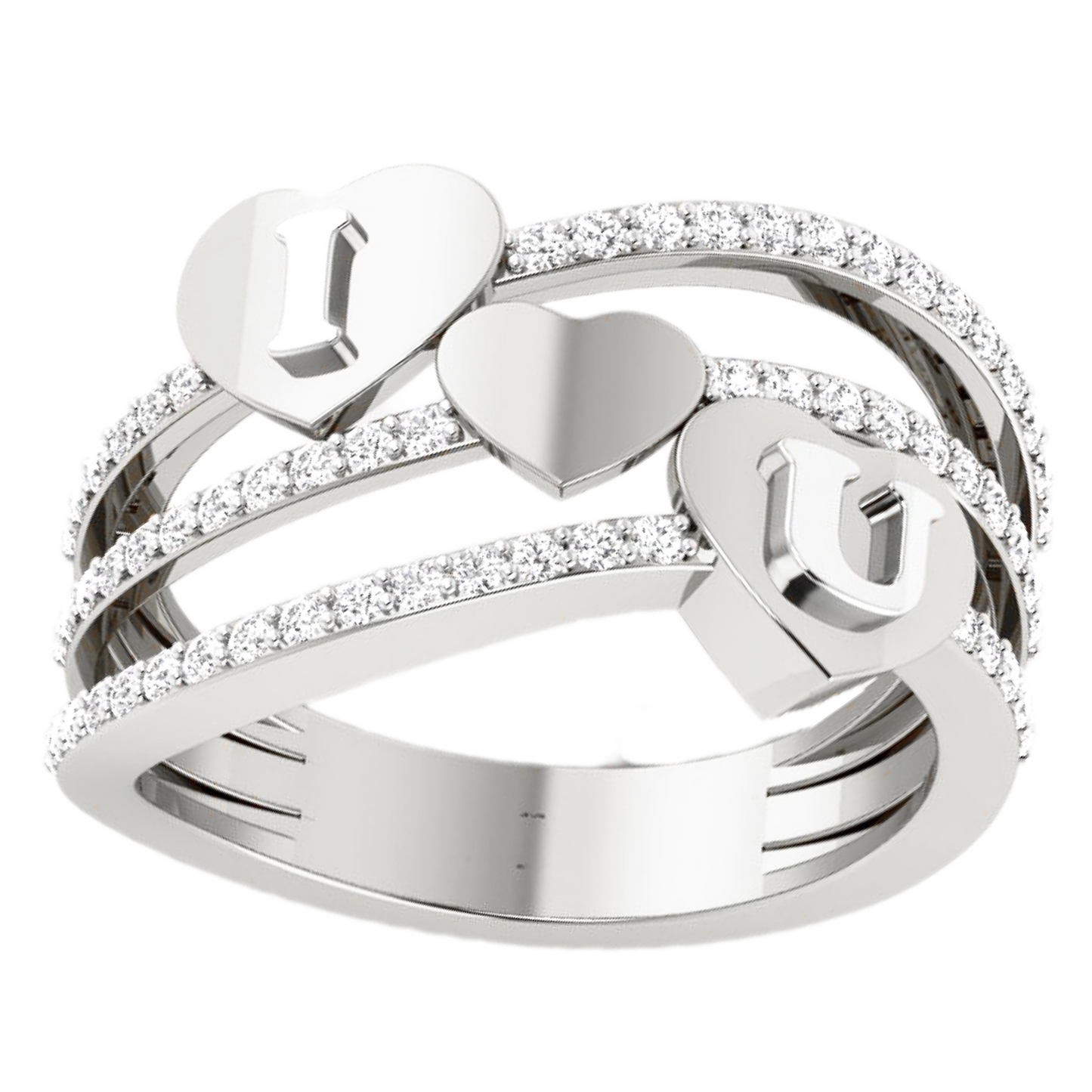 Anillo Diamantes - Oro Amarillo o Blanco 18kt