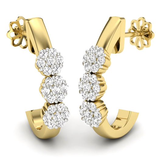 Aros Diamantes - Oro Amarillo 18kt