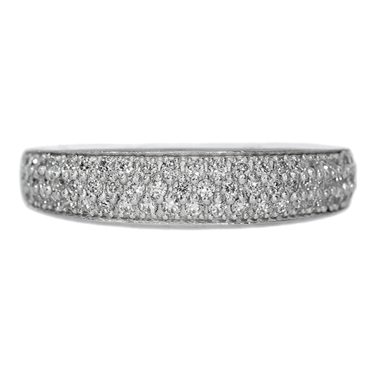 Anillo Diamantes - Oro Blanco 18kt