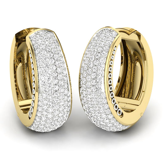 Aros Diamantes - Oro Amarillo 18kt