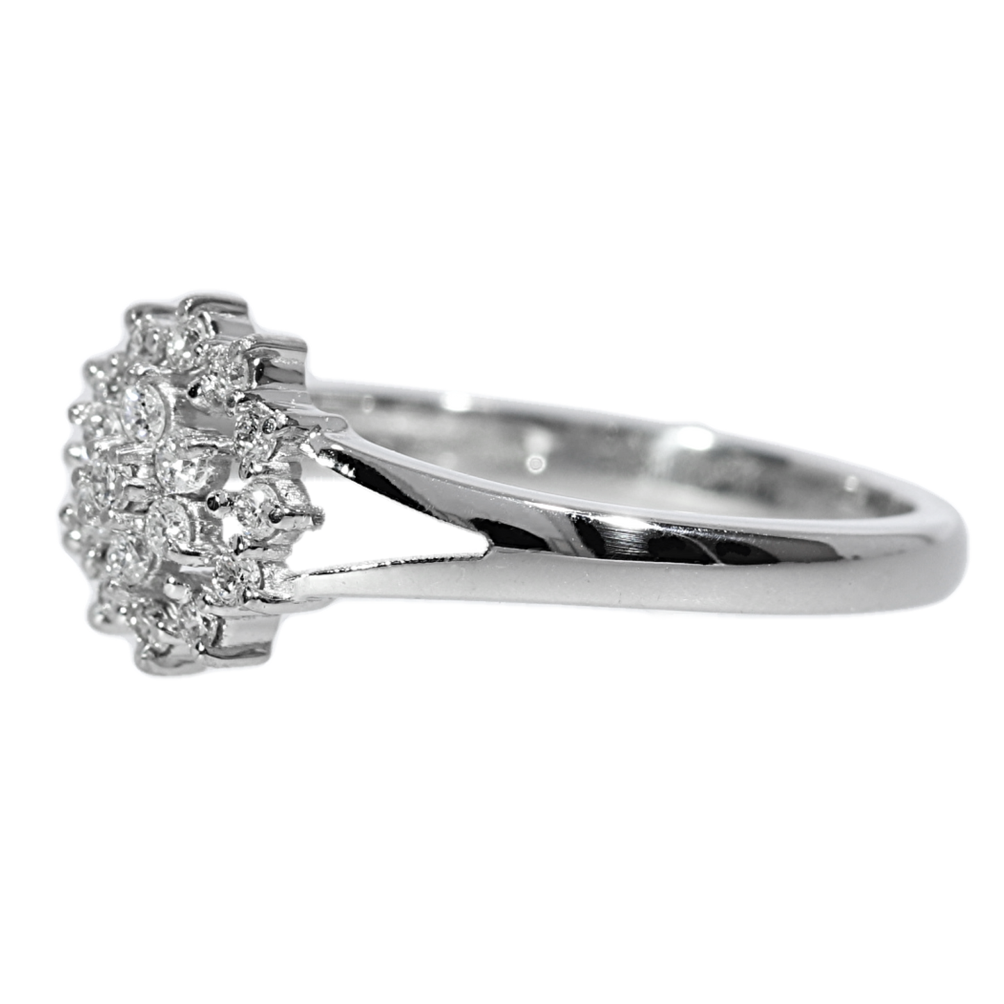 Anillo Compromiso Diamantes - Oro Blanco 18kt