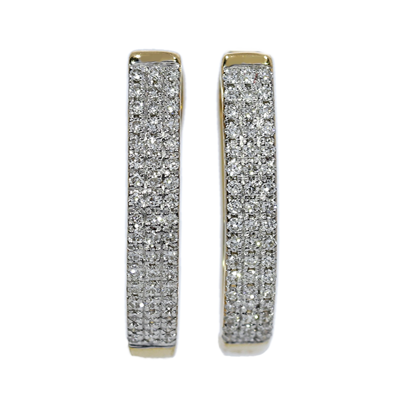 Aros Argolla Diamantes - Oro Amarillo 18kt