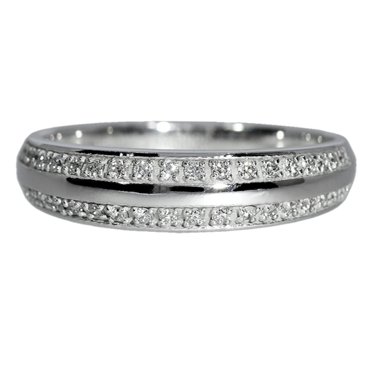 Anillo Diamantes - Oro Blanco 18kt