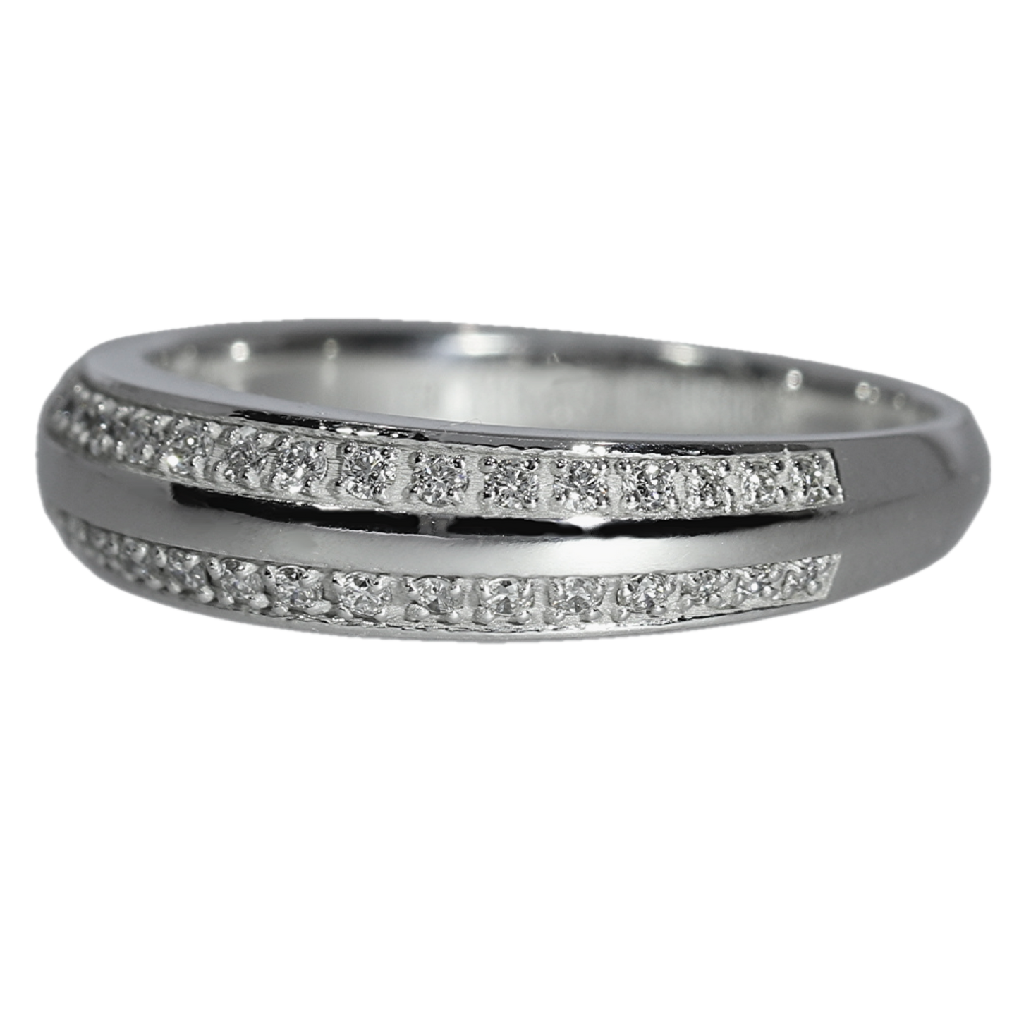 Anillo Diamantes - Oro Blanco 18kt