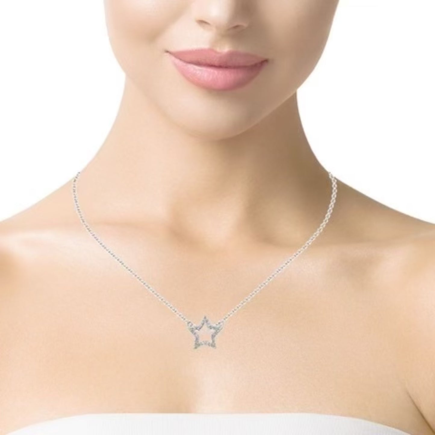 Colgante Diamantes - Oro Blanco 18kt