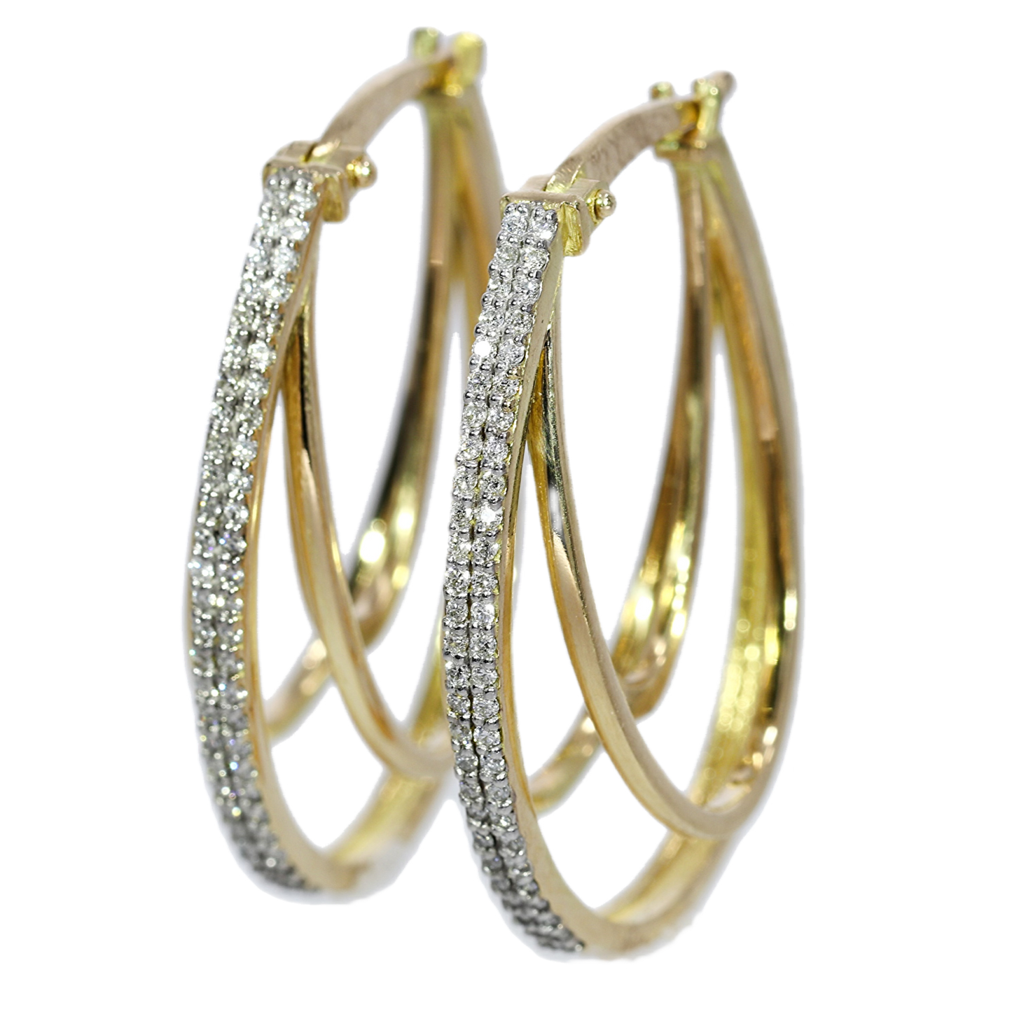 Aros Diamantes - Oro Amarillo 18kt