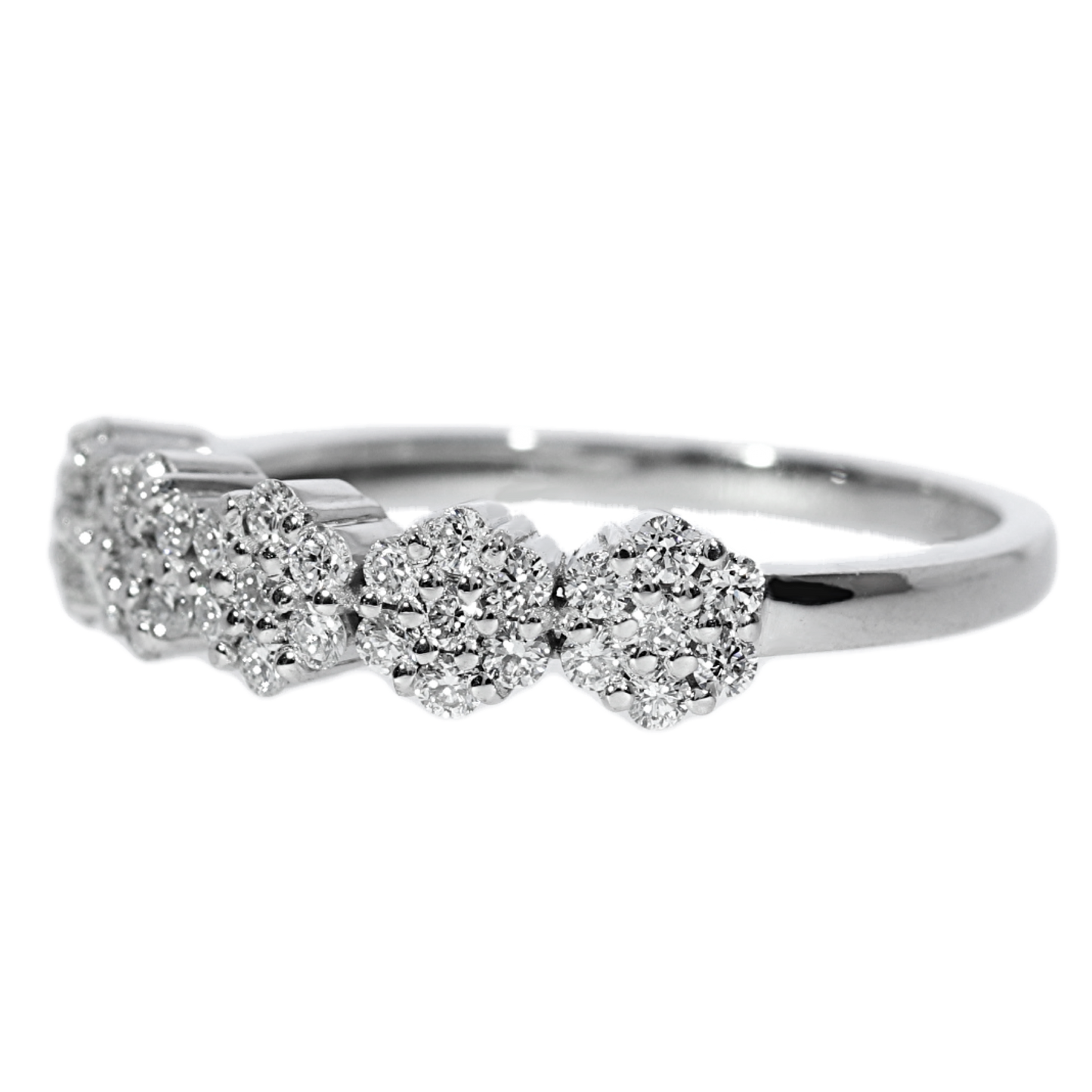 Anillo Compromiso Diamantes - Oro Blanco 18kt