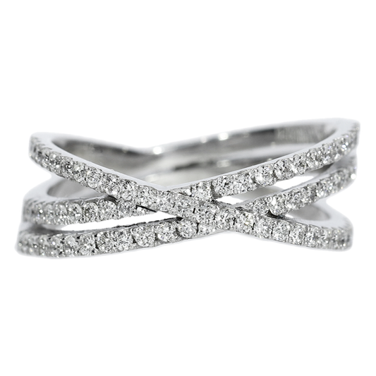 Anillo Diamantes - Oro Blanco 18kt