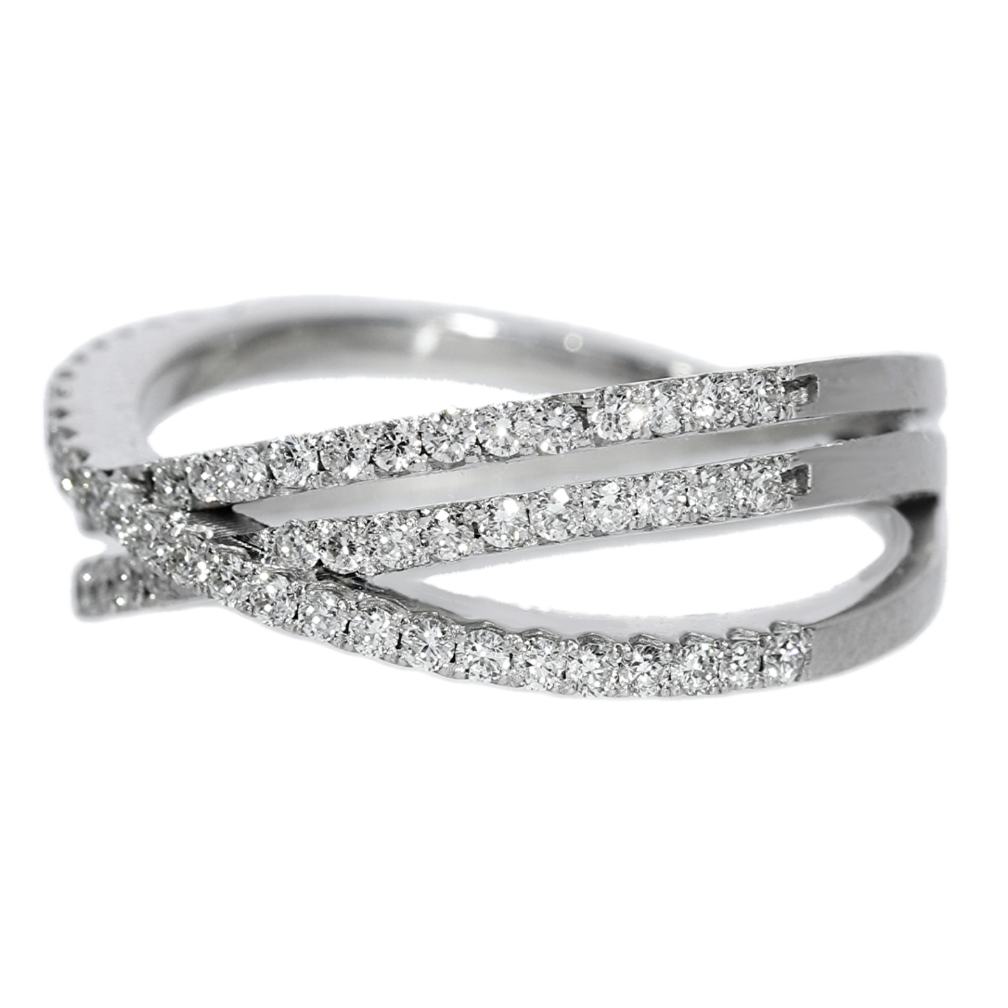 Anillo Diamantes - Oro Blanco 18kt