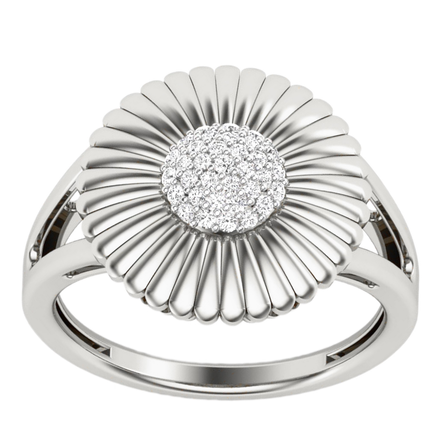 Anillo Diamantes - Oro Amarillo o Blanco 18kt