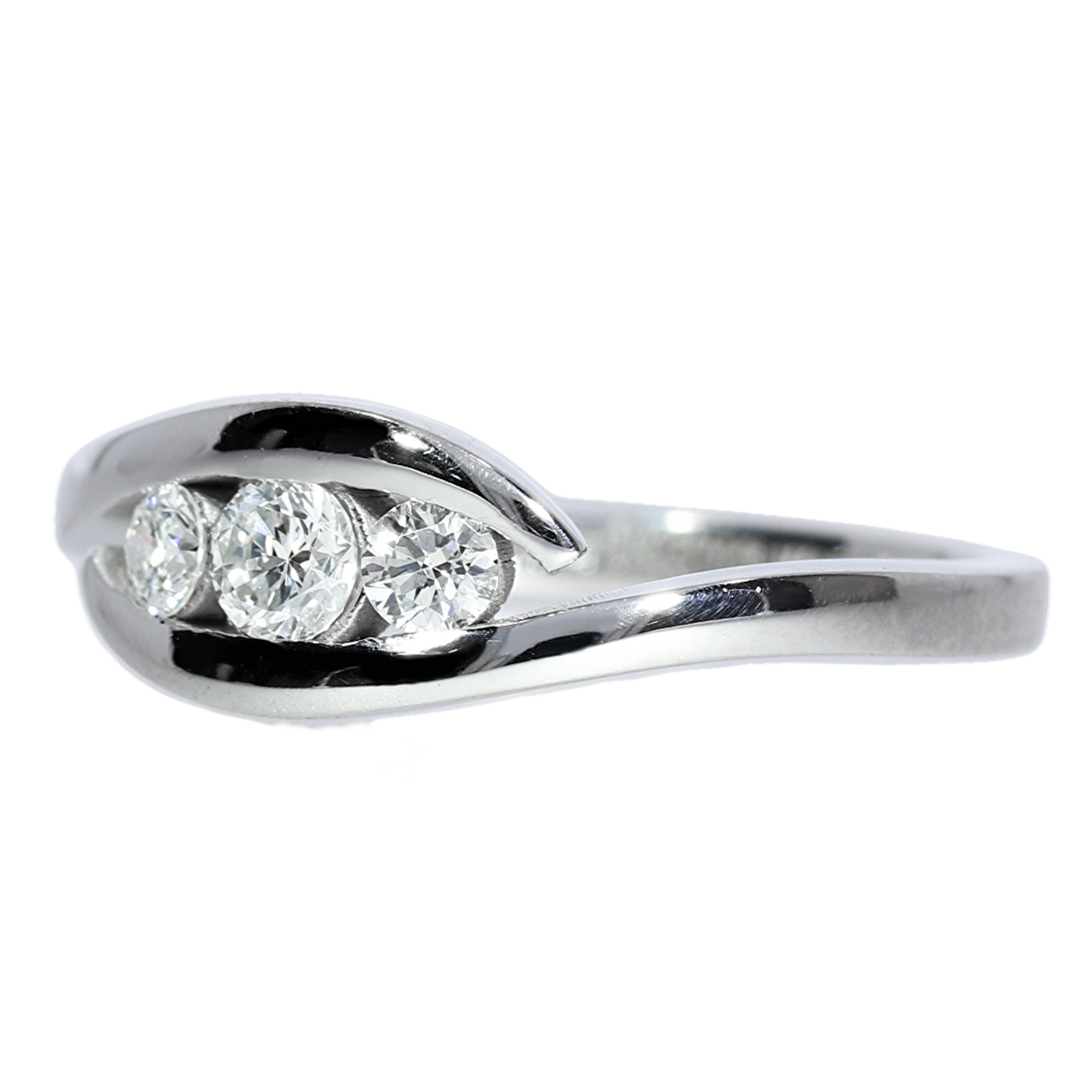 Anillo Compromiso Diamantes - Oro Blanco 18kt
