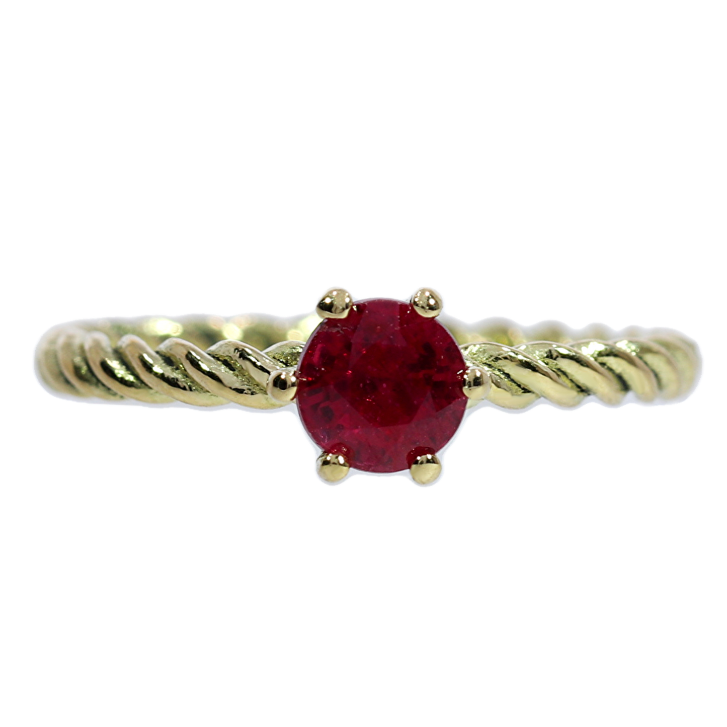 Anillo Rubí - Oro Amarillo 18kt