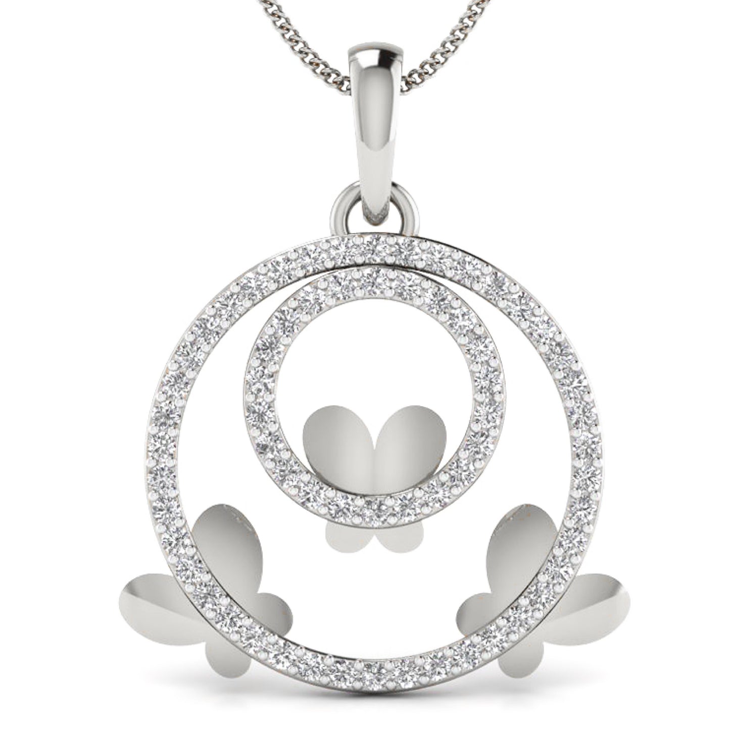 Colgante Diamantes - Oro Amarillo o Blanco 18kt