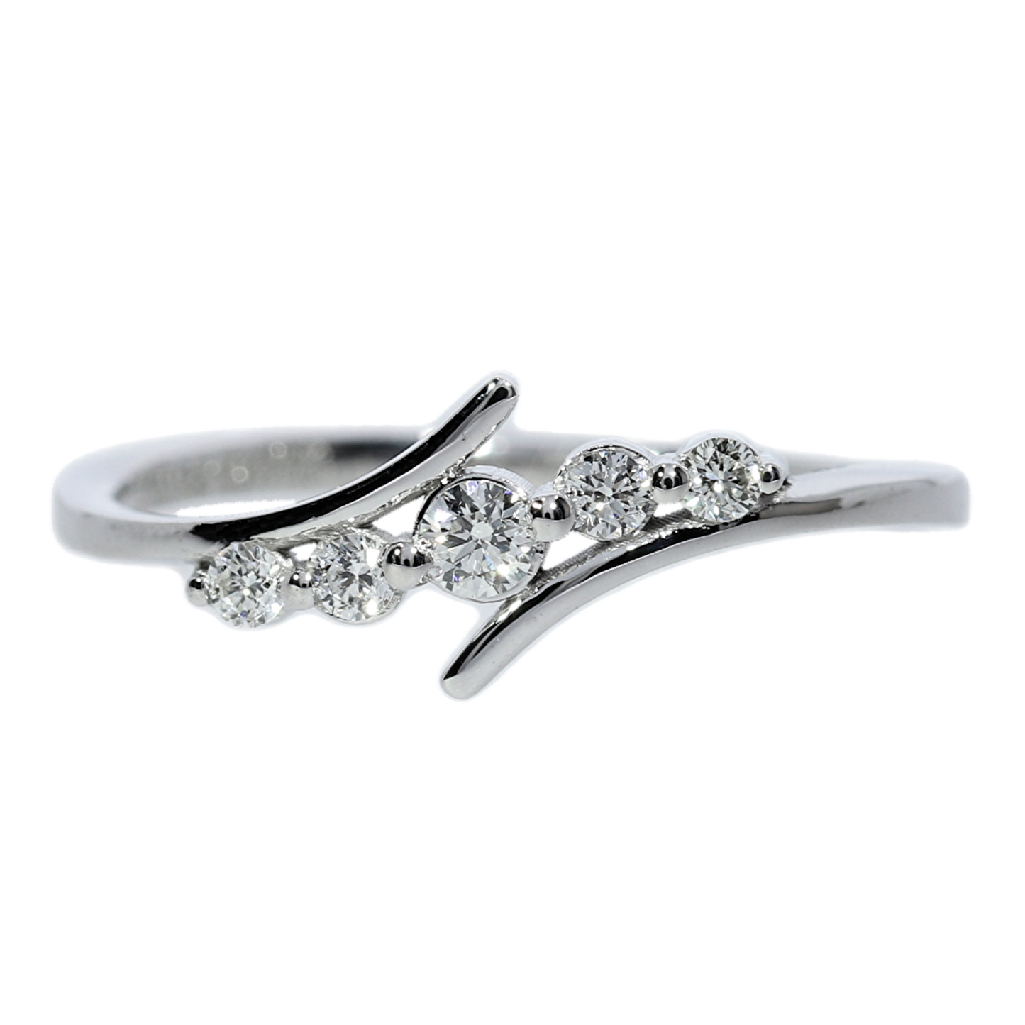 Anillo Compromiso Diamantes - Oro Blanco 18kt