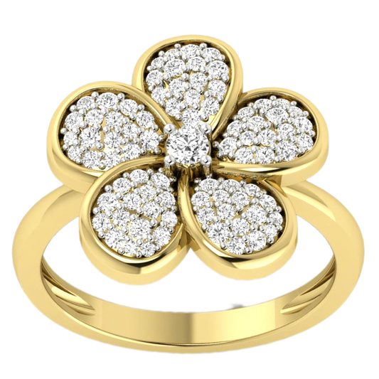 Anillo Diamantes - Oro Amarillo 18kt