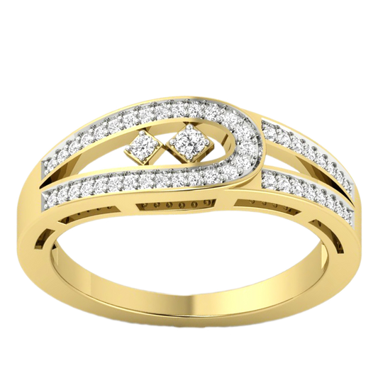 Anillo Diamantes - Oro Amarillo 18kt