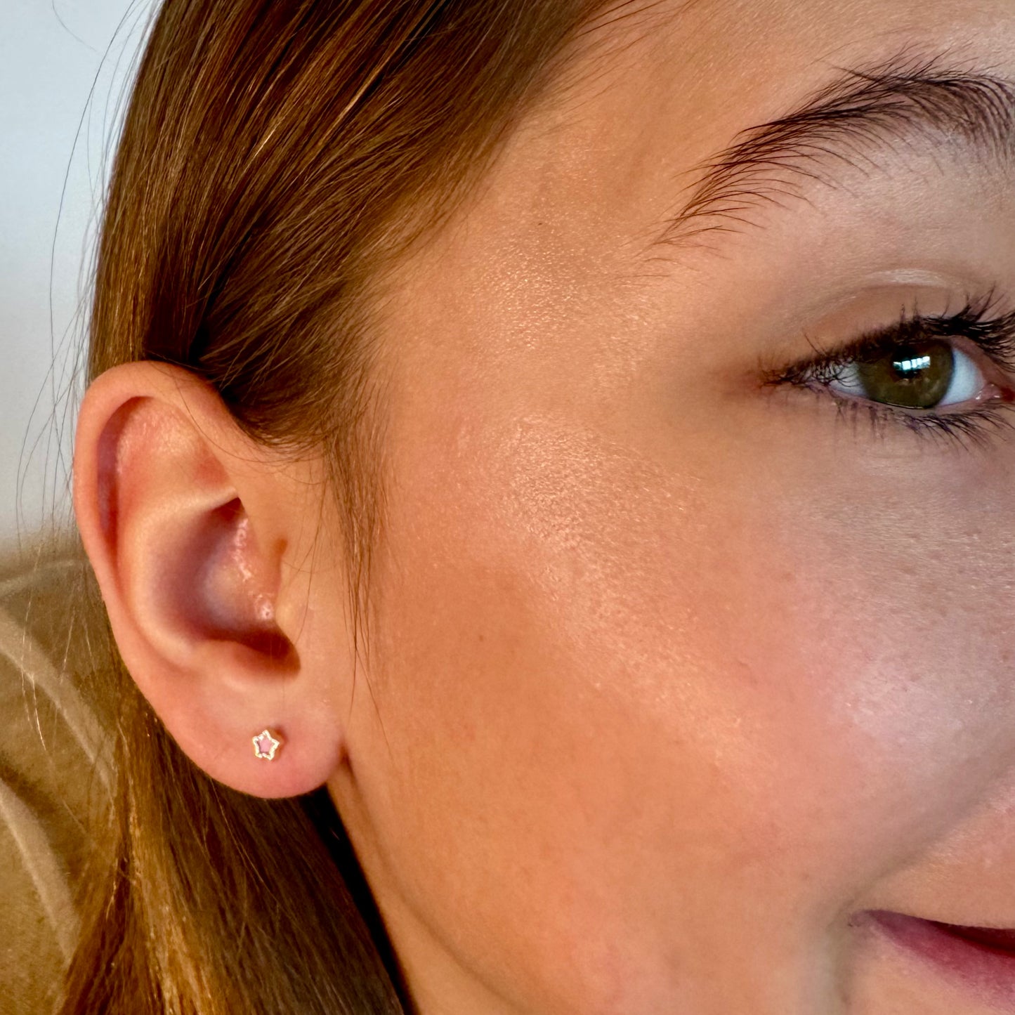 Aros Estrella Niña - Oro Amarillo 14kt