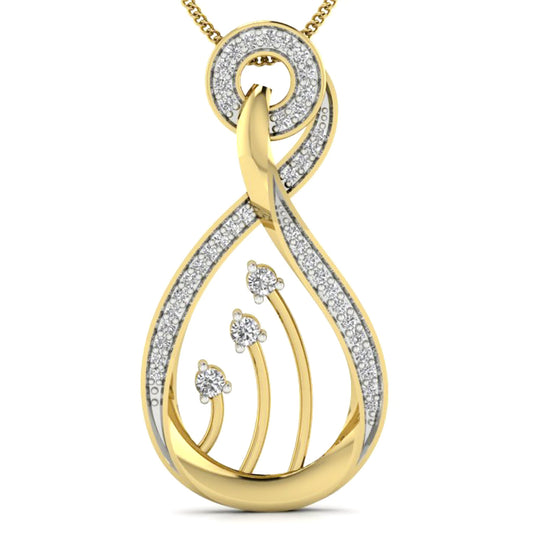 Colgante Diamantes - Oro Amarillo 18kt