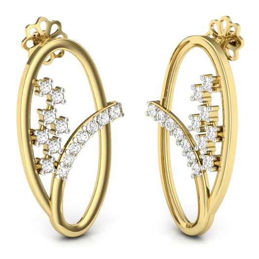 Aros Diamantes - Oro Amarillo 18kt