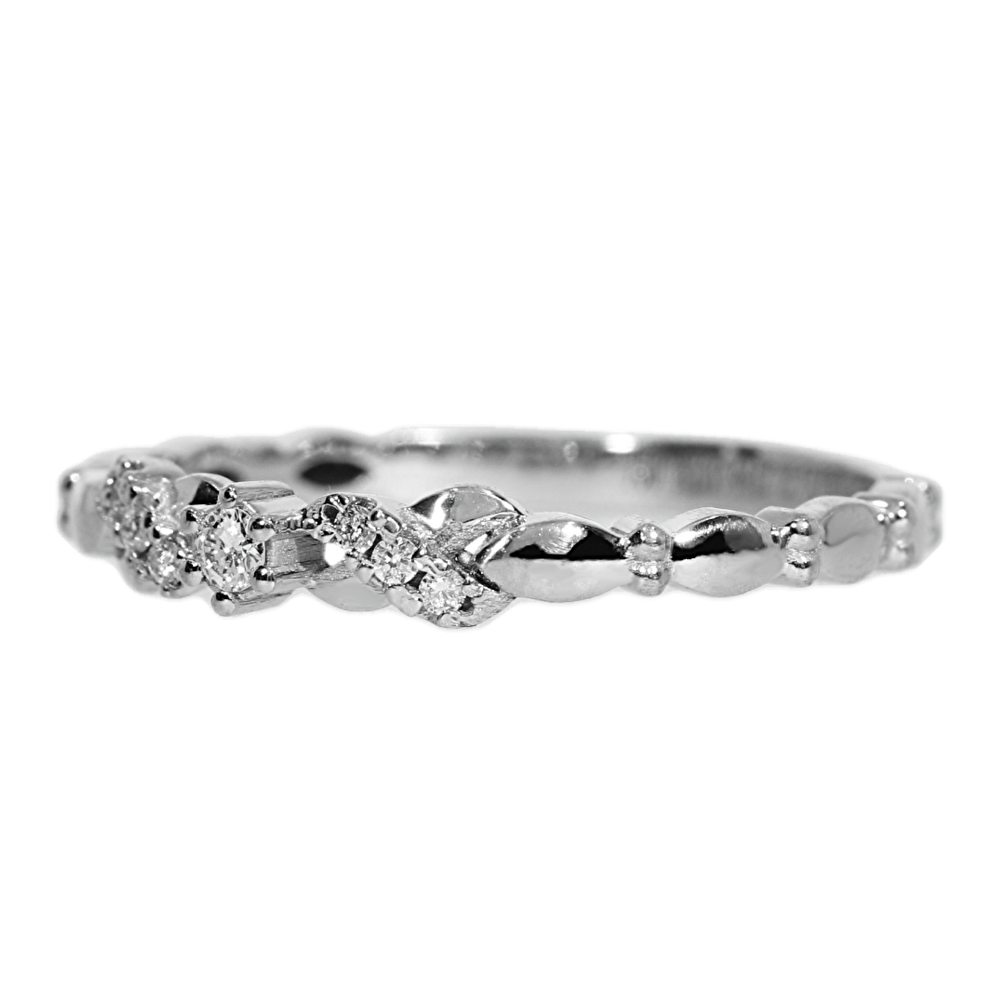 Anillo Compromiso Diamantes - Oro Blanco 18kt