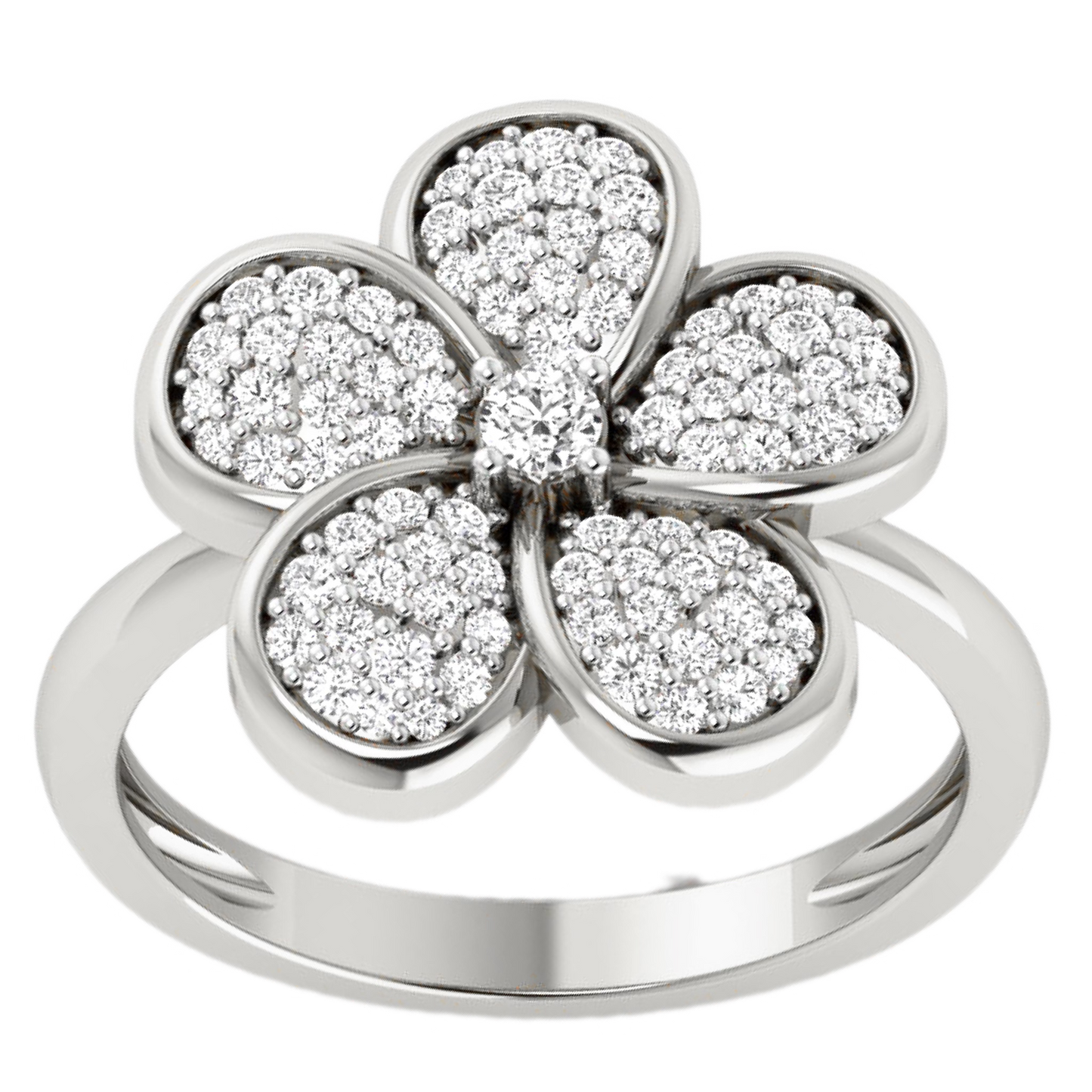 Anillo Diamantes - Oro Amarillo o Blanco 18kt