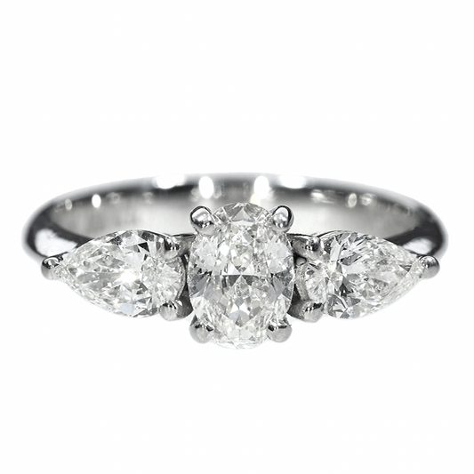 Anillo Compromiso Diamantes GIA - Oro Blanco 18kt