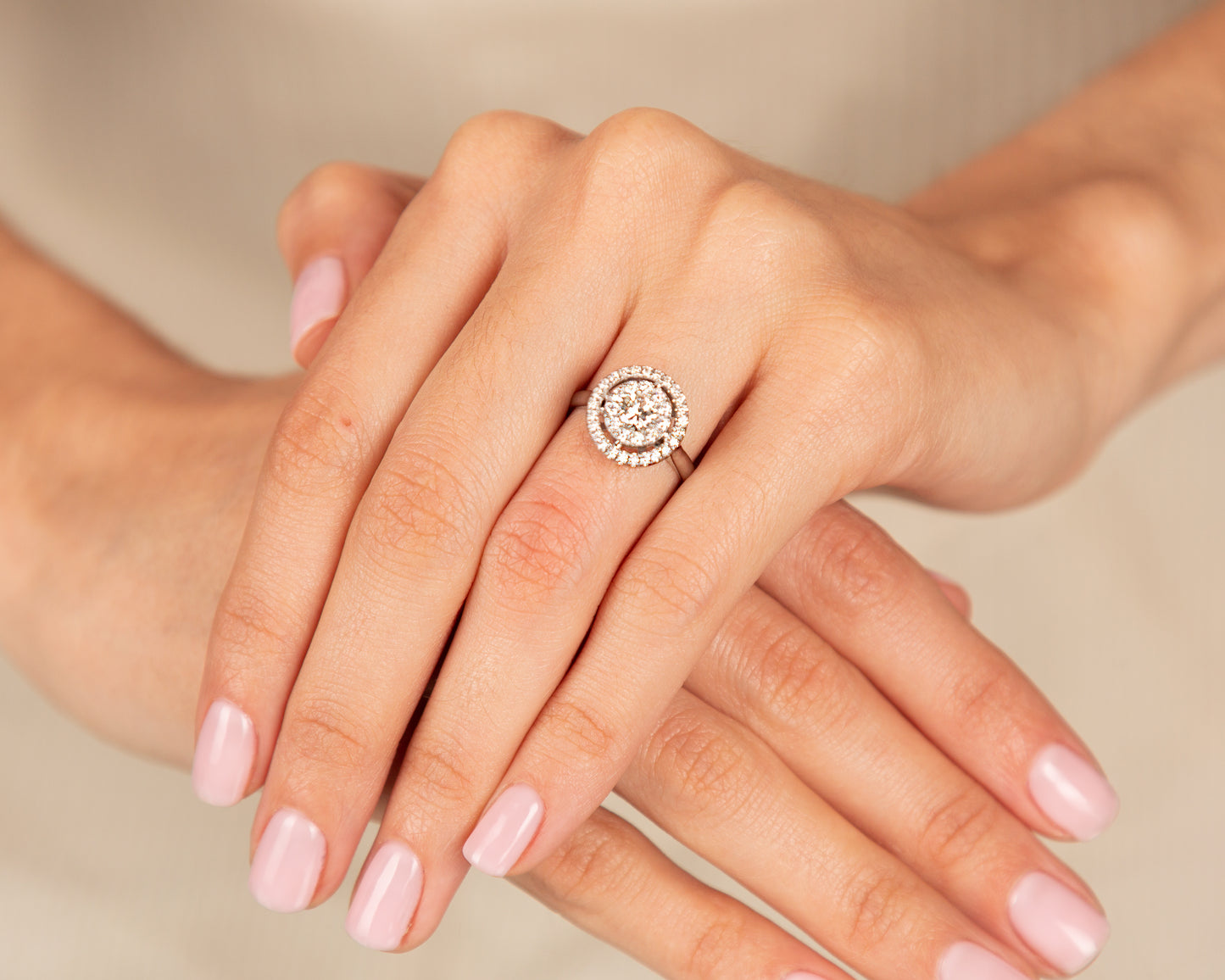 Anillo Compromiso Diamante GIA - Platino