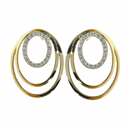 Aros Diamantes - Oro Amarillo 18kt