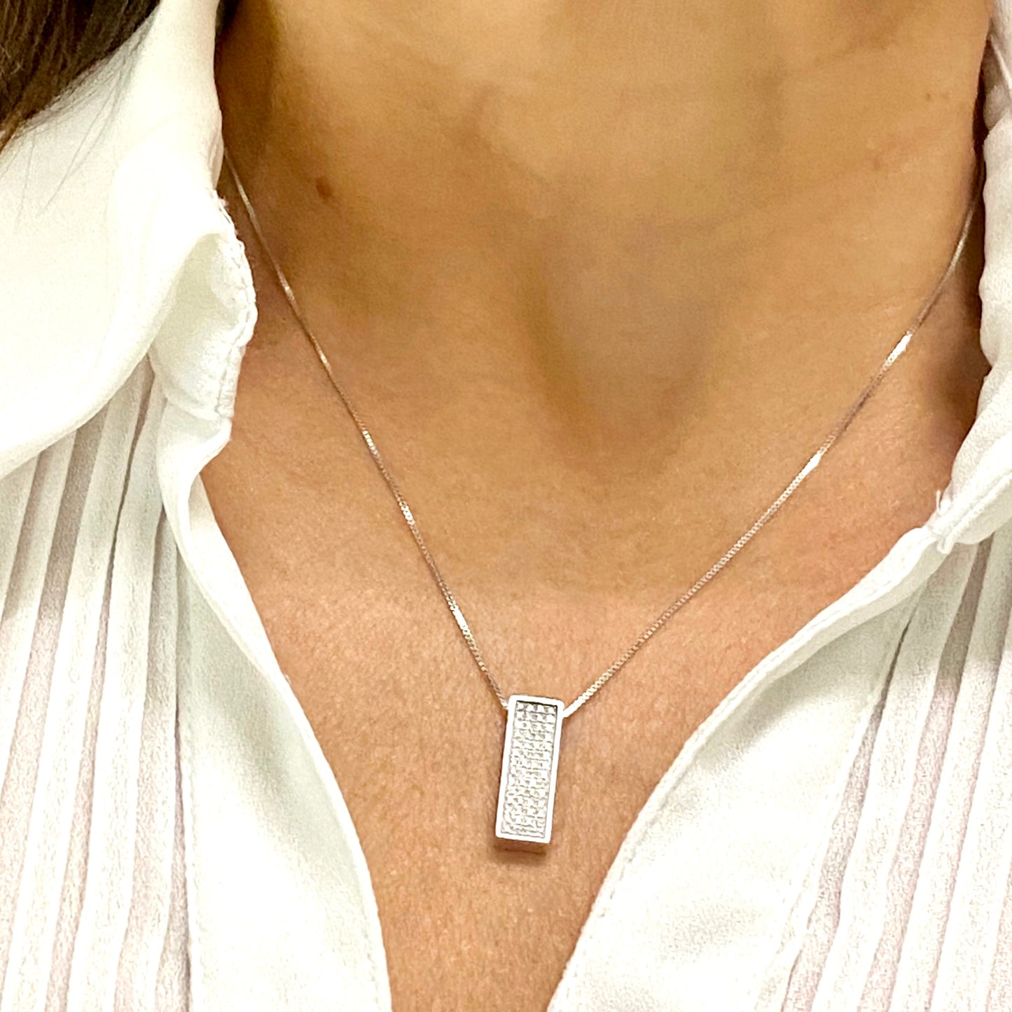 Colgante Diamantes - Oro Blanco 18kt