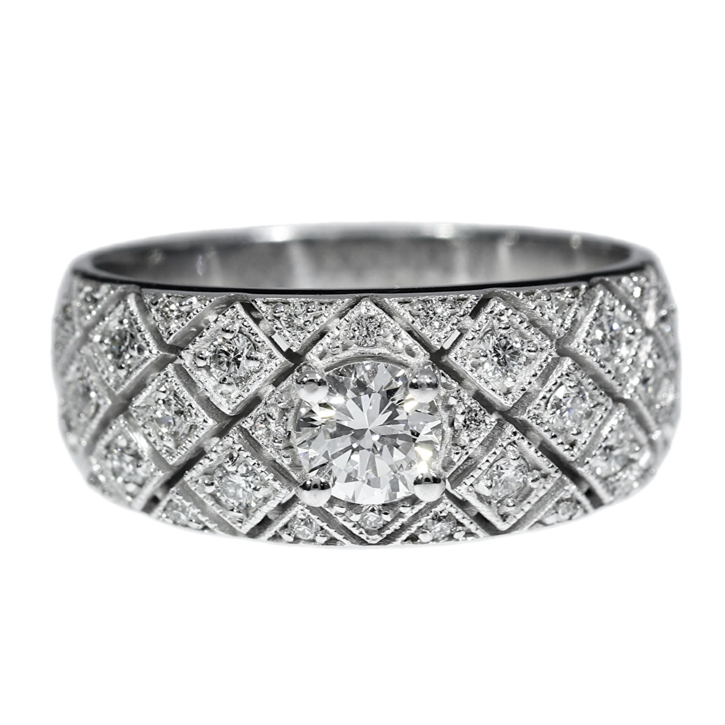 Anillo Compromiso Diamantes GIA - Oro Blanco 18kt