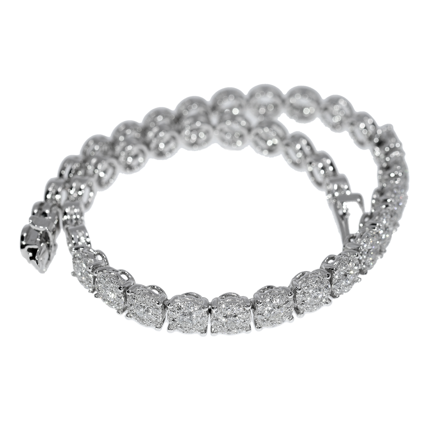 Pulsera Tenis Diamantes - Oro Blanco 18kt