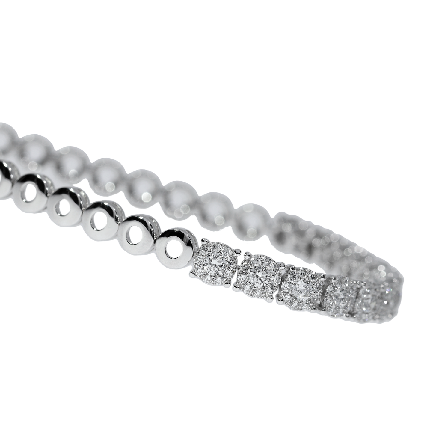Pulsera Tenis Diamantes - Oro Blanco 18kt