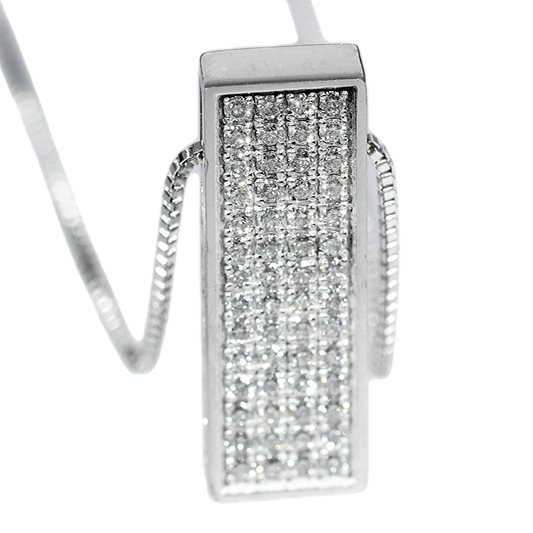 Colgante Diamantes - Oro Blanco 18kt