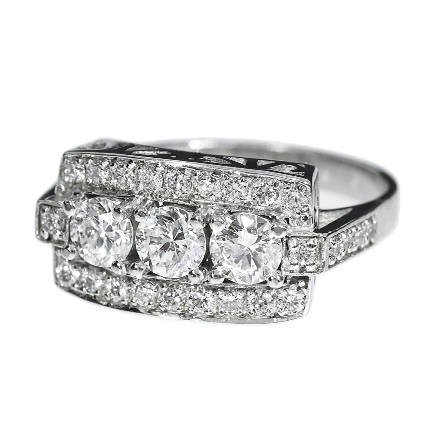 Anillo Compromiso Diamantes GIA - Oro Blanco 18kt