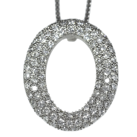 Colgante Diamantes - Oro Blanco 18kt
