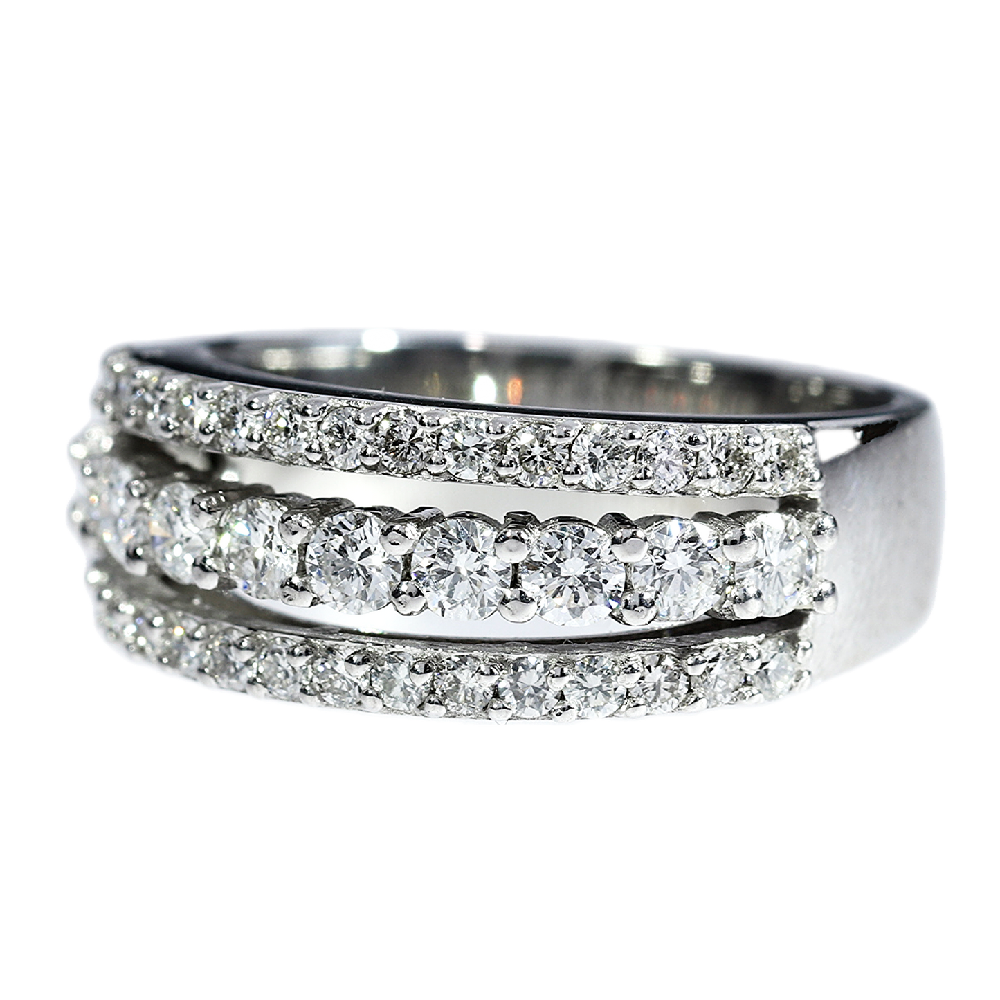Anillo Compromiso Diamantes - Oro Blanco 18kt