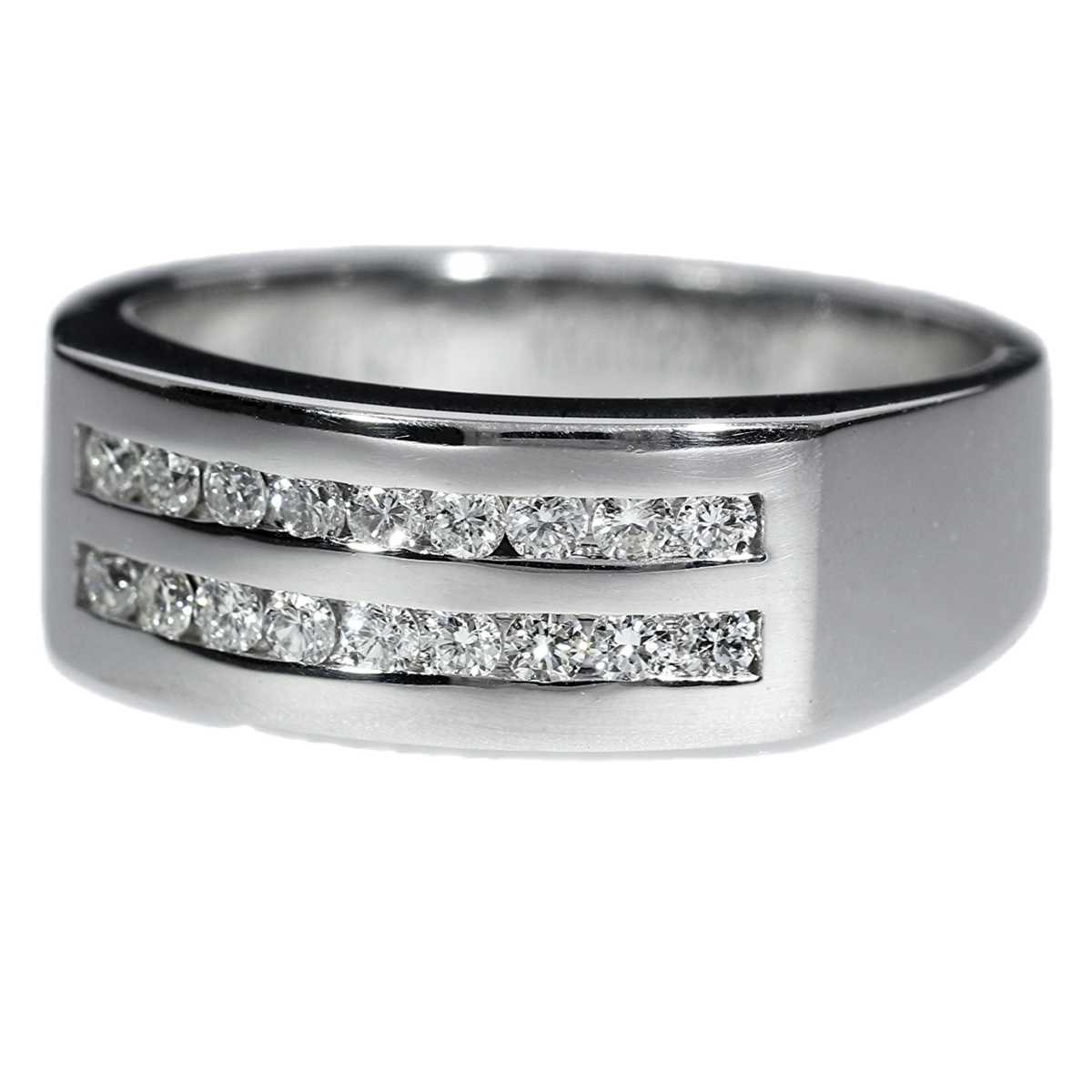 Anillo Compromiso Diamantes - Oro Blanco 18kt